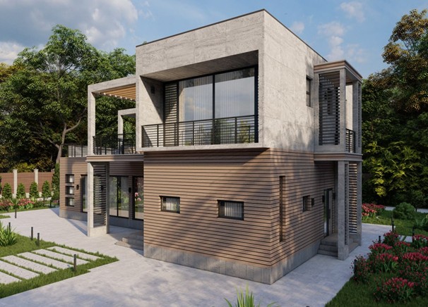 2х этажный дом