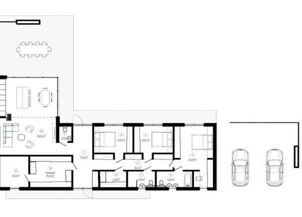 1 этажный дом